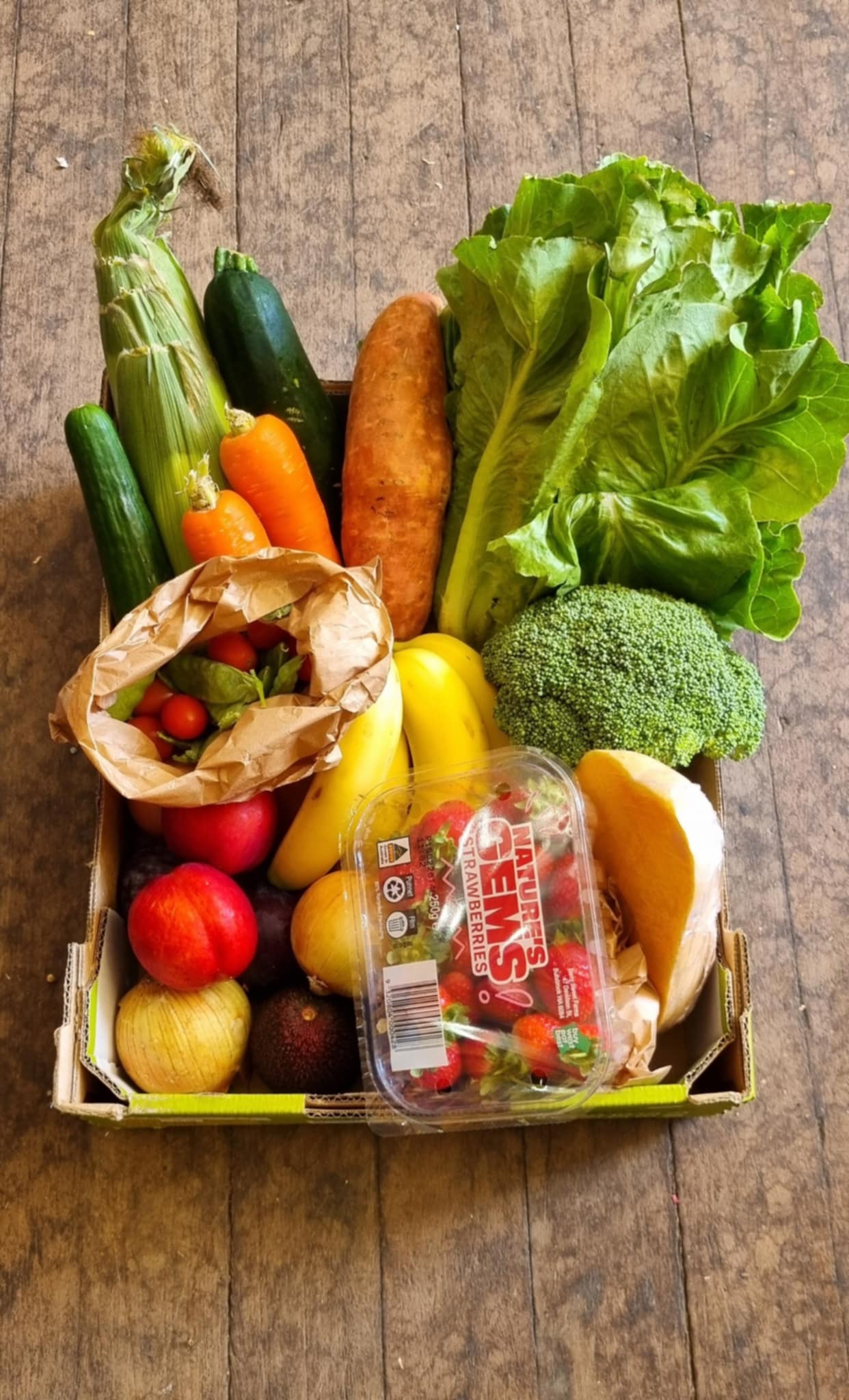 Fruit & Vegetable Box: $55 AUD