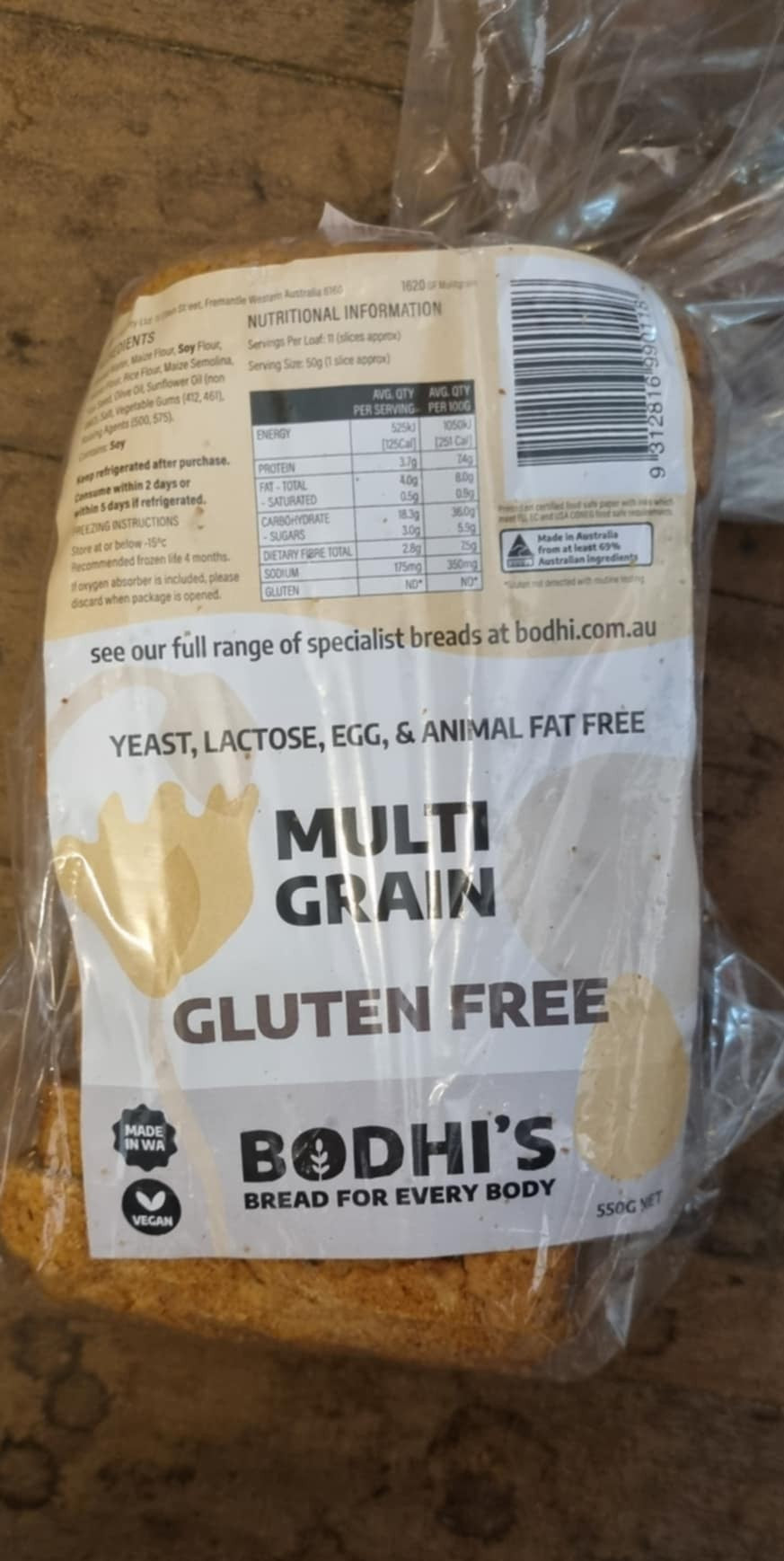 Bread Bodhi's Gluten Free Multi Grain