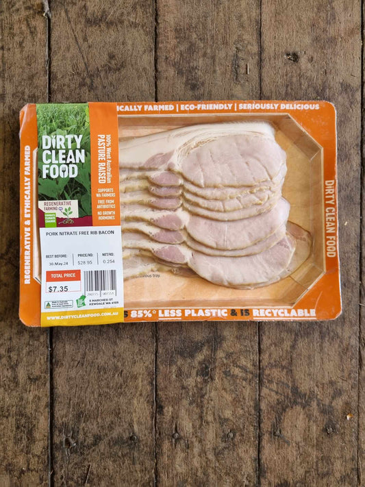 Dirty Clean Food Nitrate Free Rib Bacon