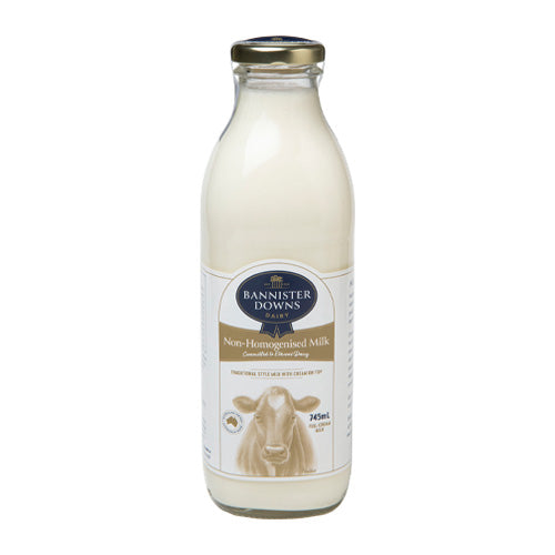 Bannister Downs Milk 700ml - Non Homogenised